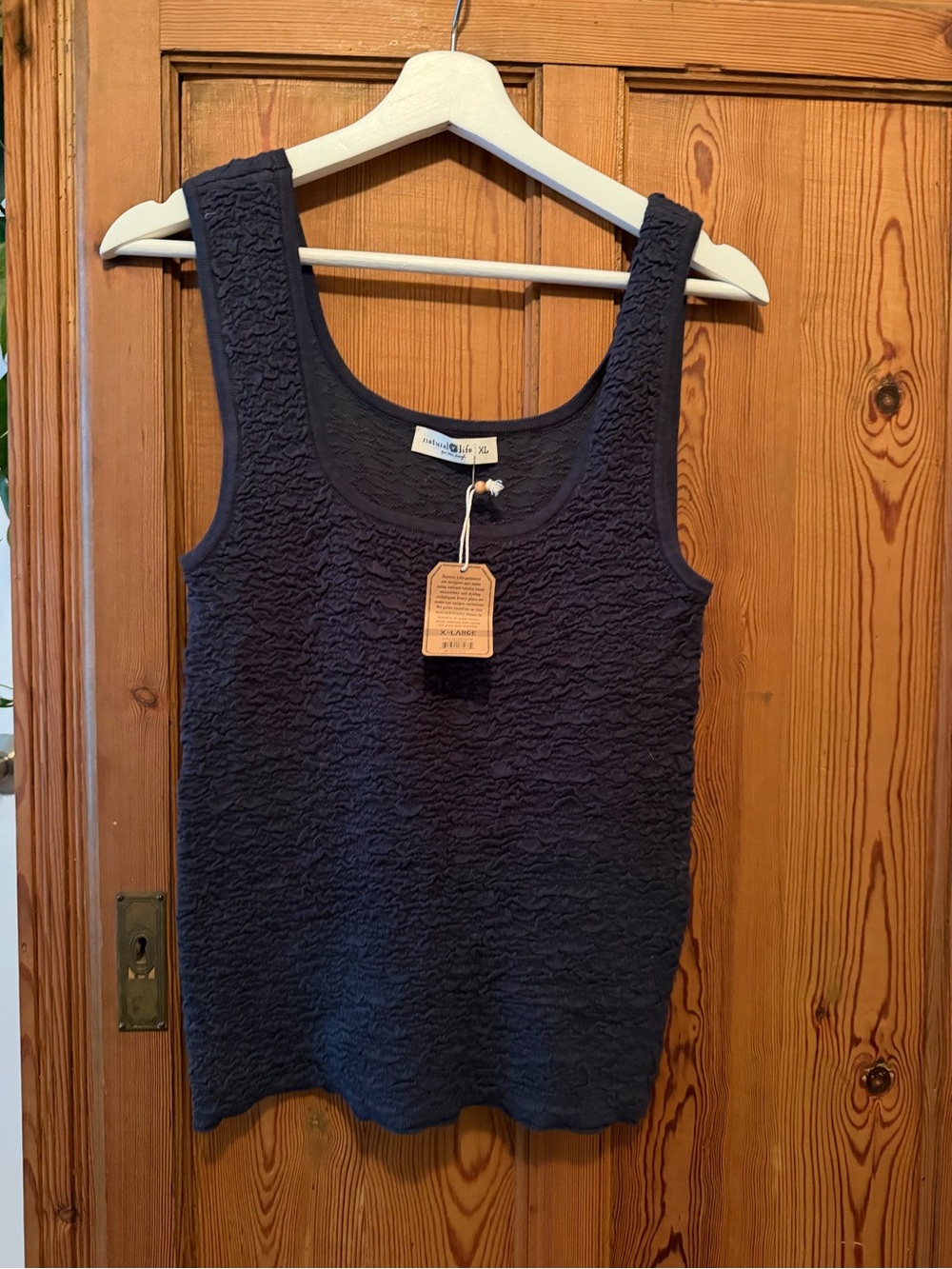 NATURAL LIFE Textured Scoop Tank